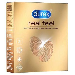 Durex Real Feel Презервативы д/естественных ощущений 3шт