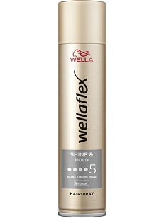 Wella Wellaflex Лак для волос Shine&Hold УСФ 5, 250мл