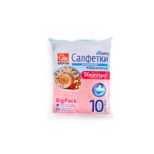GRIFON Салфетки для кухни из вискозы 30х38см, 10шт
