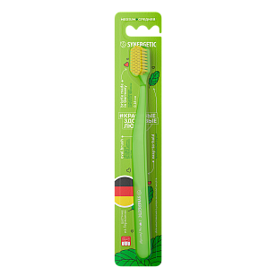 SYNERGETIC Зубная щетка Jbrush зелёная средняя