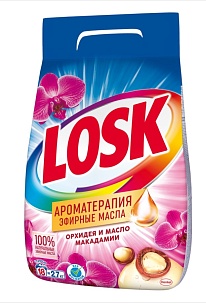 Losk Стиральный порошок Автомат Орхидея и Масло макадамии, 2,7кг