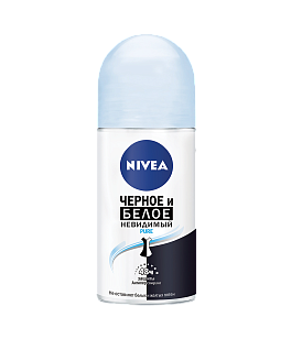 Nivea Део ролик Невидимая защита для черного и белого Pure, 50мл