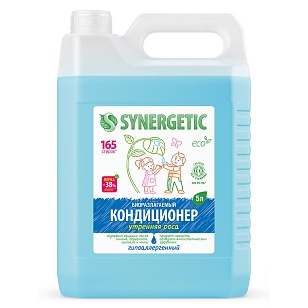 SYNERGETIC Кондиционер-ополаскиватель для белья Утренняя роса, 5л