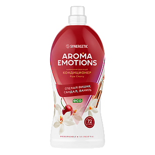 SYNERGETIC Кондиционер для белья EMOTIONS Ripe Cherry/Спелая вишня 1,8л