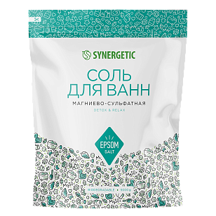 SYNERGETIC Соль д/ванн магниево-сульфатная 5000г