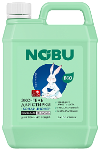 Nobu Жидкое средство для стирки с кондиционером Black&Dark гель 2л