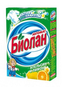 Биолан Стиральный порошок Автомат Апельсин и Лимон , 350гр