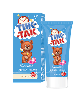 Свобода Тик-Так Зубная паста Bubble Gum 2+, 62г