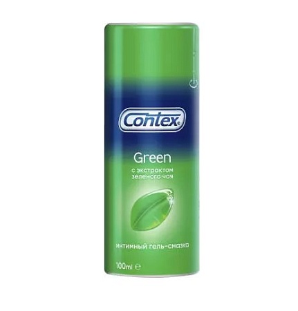 Contex Plus Гель-смазка Green с экстрактом зеленого чая, 100мл