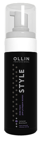 Ollin Professional Style Аква мусс для волос сильной фиксации, 150мл