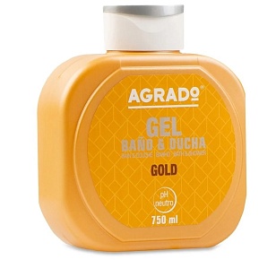 AGRADO Гель для душа Gold увлажняющий, 750мл