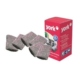 YORK Губки стальные с пропиткой 6шт