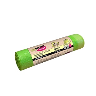 YORK Эко Натурал Мешки для мусора с тесьмой 120л 10шт