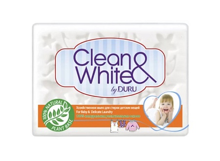 DURU Clean&White Хозяйственное мыло для детского белья, 125гр