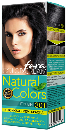 Fara Natural Colors Краска для волос 301 Черный (15шт в, кор)