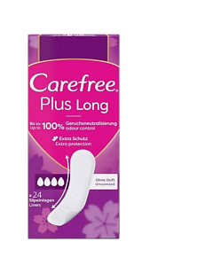 Carefree Прокладки ежедневные Plus Long, 24шт