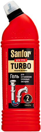 Sanfor Средство для прочистки труб Turbo, 500мл