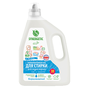 SYNERGETIC Средство д/стирки Pure гель 2,28л