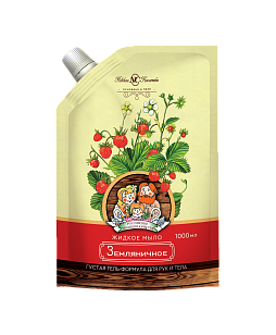 Невская Косметика Мыло жидкое Земляничное, 1л Дой-пак