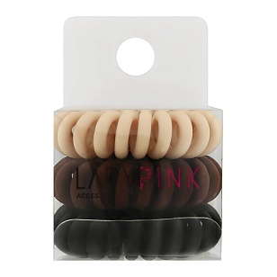 LADY PINK Набор резинок-пружинок SLINKY BOX цветные, 3шт
