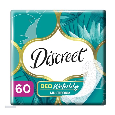 Discreet Прокладки ежедневные Deo Water Lily Multiform Trio, 60шт