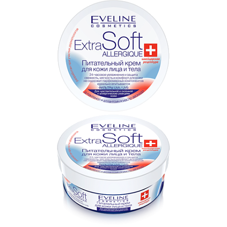 EVELINE Extra soft Крем для лица и тела для чувствительной кожи, 200мл