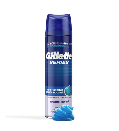 Gillette Series Гель для бритья Moisturizing (увлажняющий), 200мл