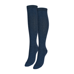 RuSocks Гольфы однобортные с рельефным рис. т.синие 25-27р-р