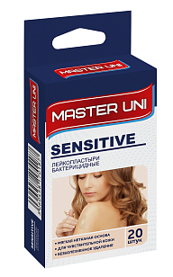 MASTER UNI Пластырь Sensitive 20шт