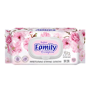 Salfeti Салфетки влажные Family Comfort для всей семьи очищающие, 120шт