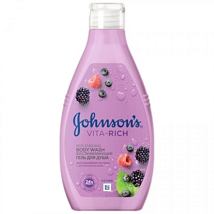 Johnson's Body Care Vita Rich Гель д/душа с экстрактом Малины Восстанавливающий 400мл