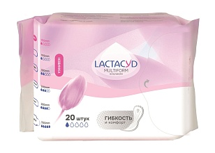 Lactacyd Прокладки ежедневные Multiform 20шт