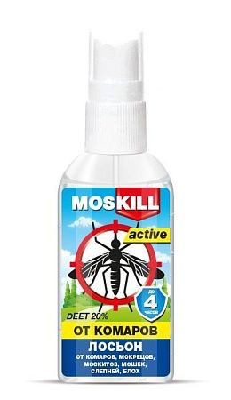Москилл Лосьон-спрей от комаров Актив, 60мл