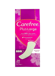 Carefree Прокладки ежедневные Plus Large 20шт