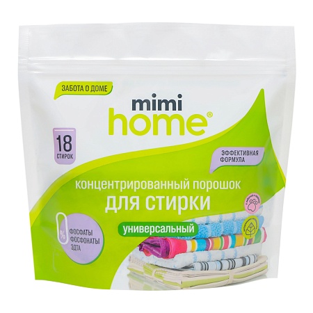 Mimi Home Стиральный порошок для стирки Универсальный концентрированный, 450г