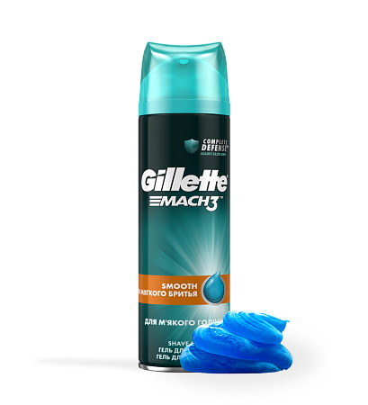 Gillette Mach3 Гель для мягкого бритья, 200мл