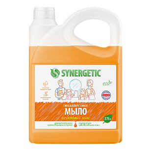 SYNERGETIC Жидкое мыло Фруктовый микс 2,75л