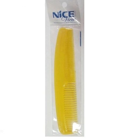 NICEview №453 Расческа пластиковая с частыми и редкими зубьями, антистатическая