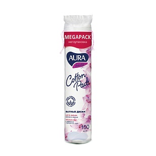 AURA Ватные диски, 150шт