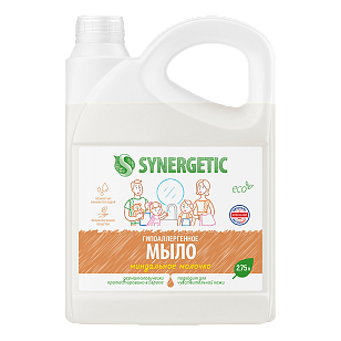 SYNERGETIC Жидкое мыло Миндальное молочко 2,75л