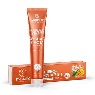 SYNERGETIC Зубная паста ЭКО Комплекс-формула 7в1 100г