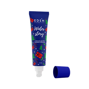 EDEN Winter story BLUE Бальзам д/губ Клюква и апельсин 12мл