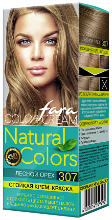 КЛ Fara Natural Colors Краска для волос 307 Лесной, орех