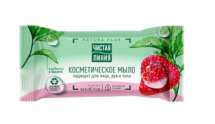 Чистая Линия Мыло косметическое Клубника 75г