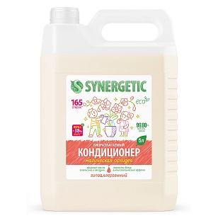 SYNERGETIC Кондиционер-ополаскиватель для белья Магическая орхидея, 5л