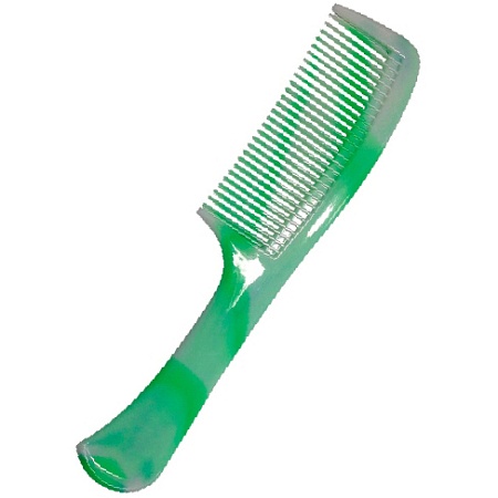 NICEview №468 Расческа пластиковая с ручкой и длинными и частыми, зубьями