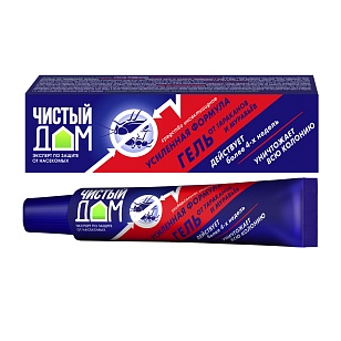 Чистый дом Гель от тараканов и муравьев 50г