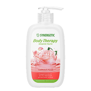 SYNERGETIC Жидкое мыло Body Therapy Чайная роза 250мл
