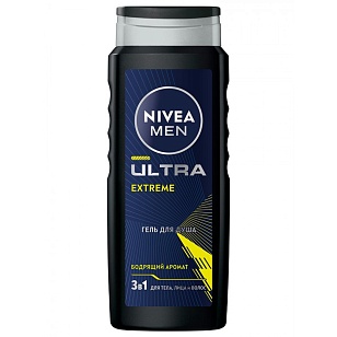 Nivea MEN Гель д/душа мужской Ultra Extreme 500мл