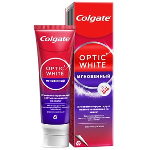 Colgate Зубная паста Optic White Мгновенный 75мл 